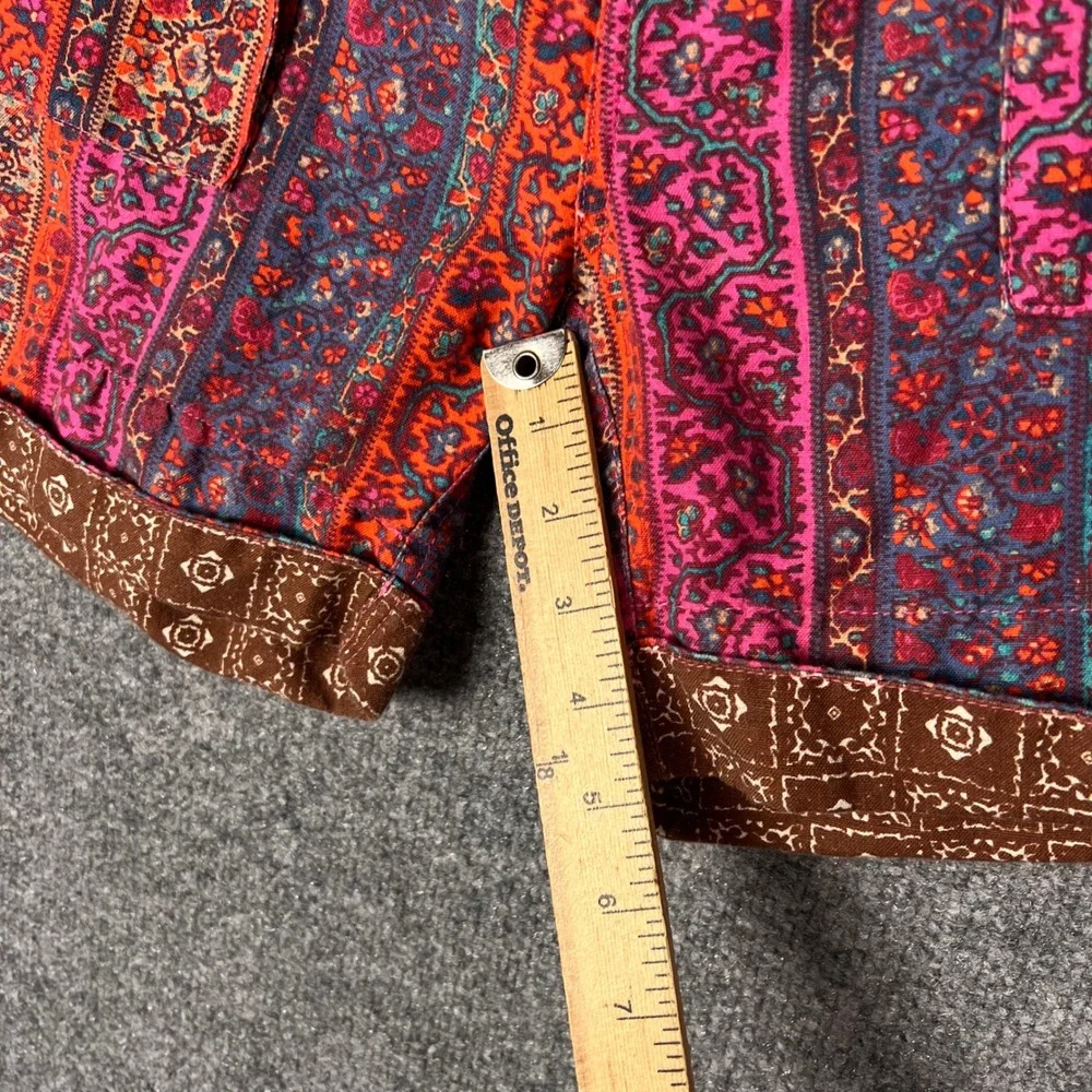 Sundance Shorts Womens S Multicolor Boho Linen Blend Paisley Print - Picture 5 of 8